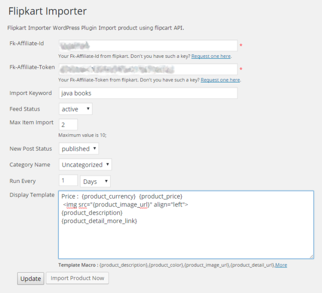 WP Flipkart Importe ScreenShot